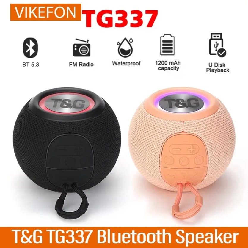 TG337 TWS Bluetooth Loudspeake - đánh giá và giá Portable Bluetooth Speaker Waterproof Ipx7