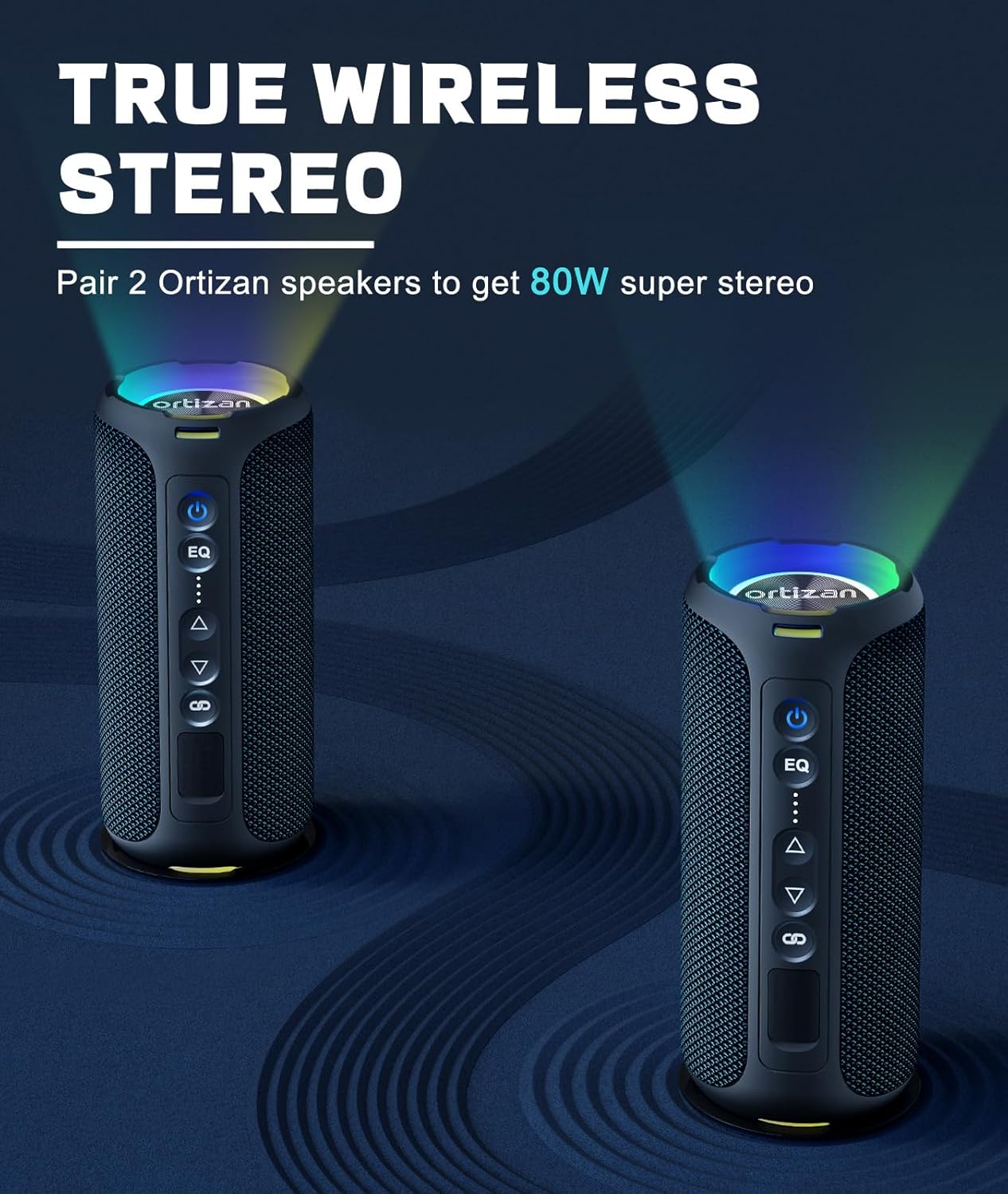 Ortizan Bluetooth Speakers 40W - đánh giá và giá Portable Bluetooth Speaker Waterproof Ipx7