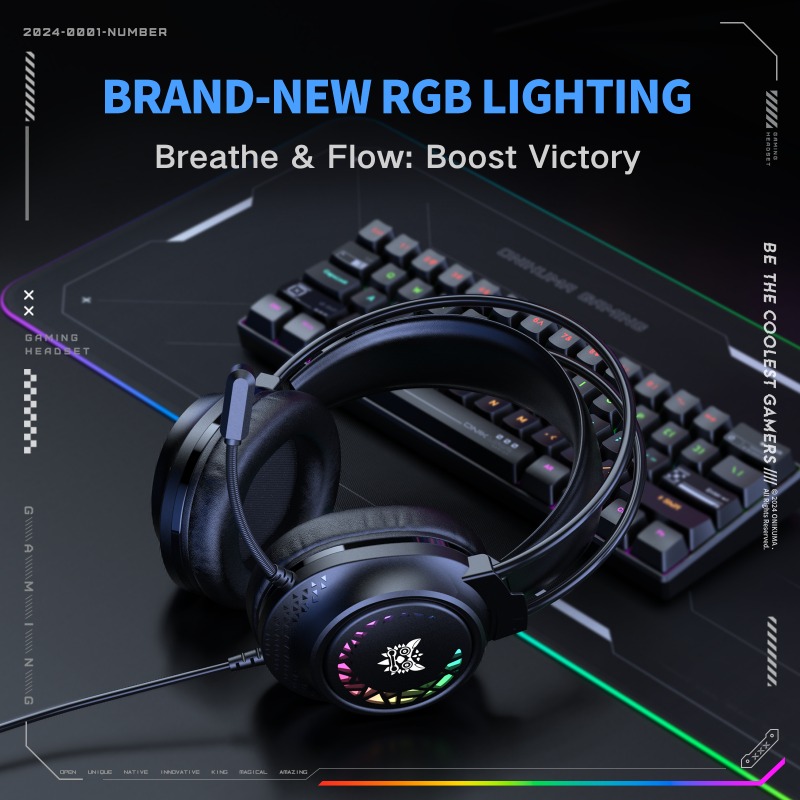 ONIKUMA X92 Wired Gaming Heads - đánh giá và giá Gaming Headset With Mic Rgb