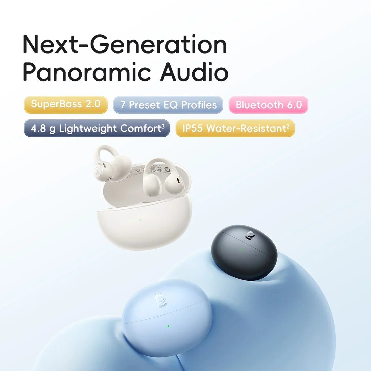 Baseus Bass BC1 Lite Open Ear  - đánh giá và giá Open Ear Air Conduction Headphones