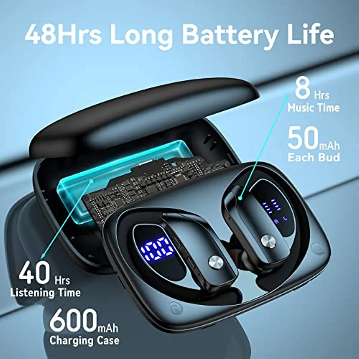 Wireless Earbuds Bluetooth Hea - đánh giá và giá Anc Wireless Over Ear Headphones
