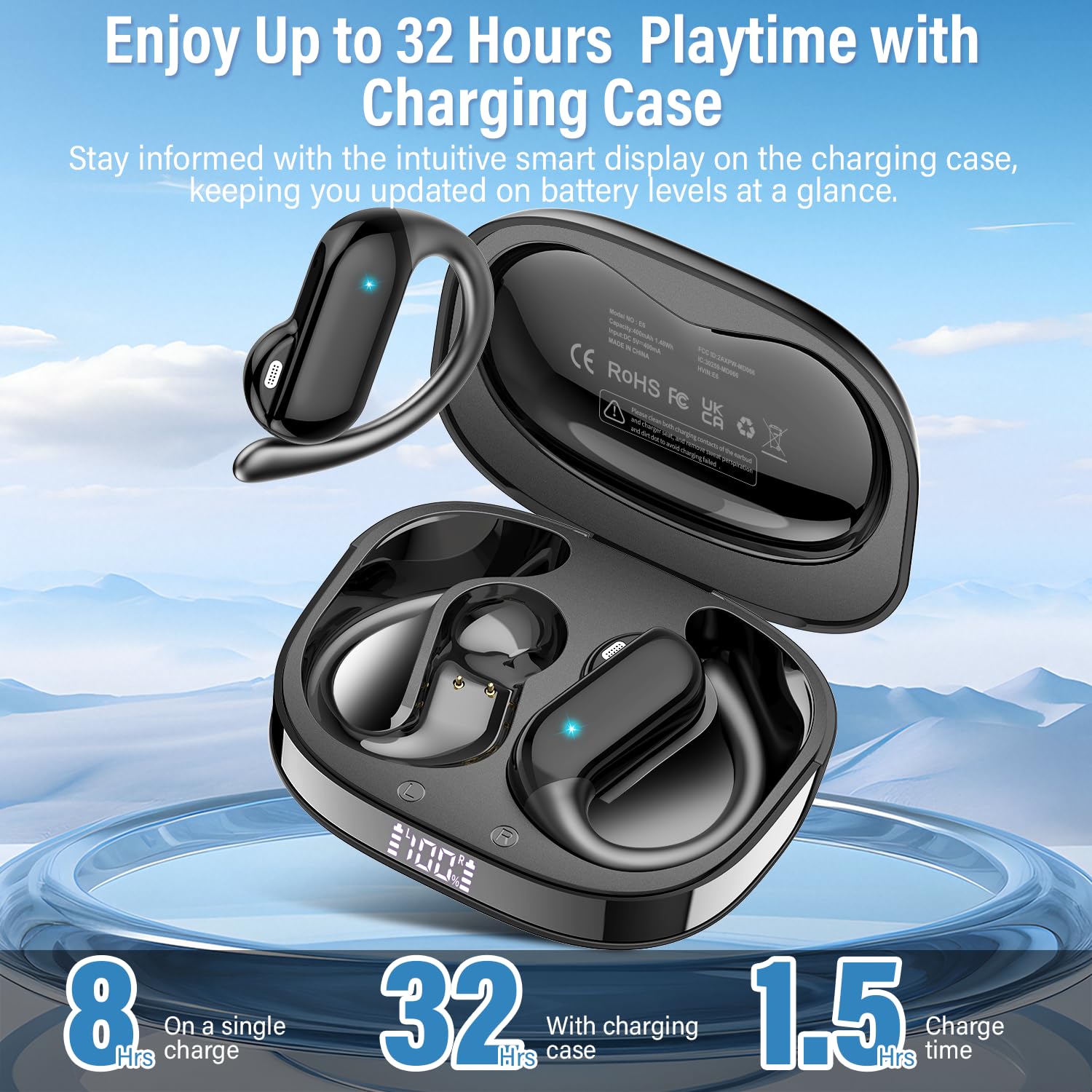 2026 Open-Ear Earbuds Bluetoot - đánh giá và giá Open Ear Air Conduction Headphones